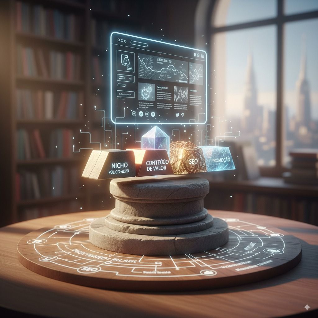 Bússola apontando para o sucesso, simbolizando a importância da estratégia e da Proposta Única de Valor